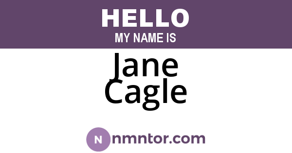 Jane Cagle