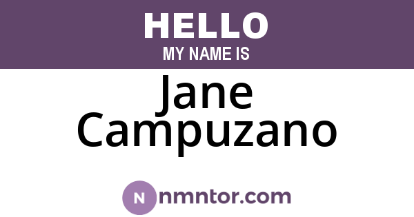 Jane Campuzano