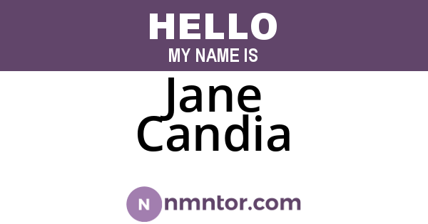 Jane Candia