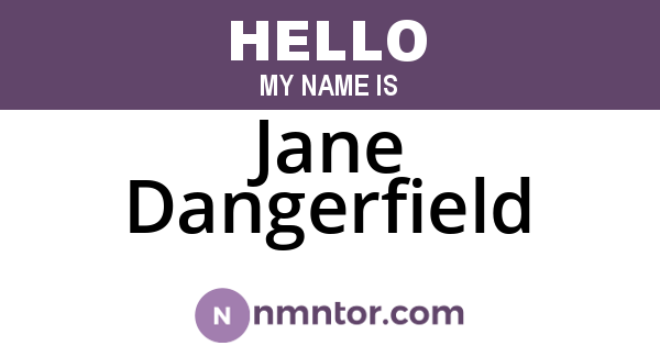Jane Dangerfield