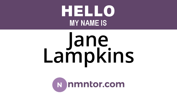Jane Lampkins