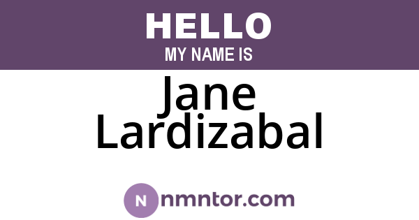 Jane Lardizabal