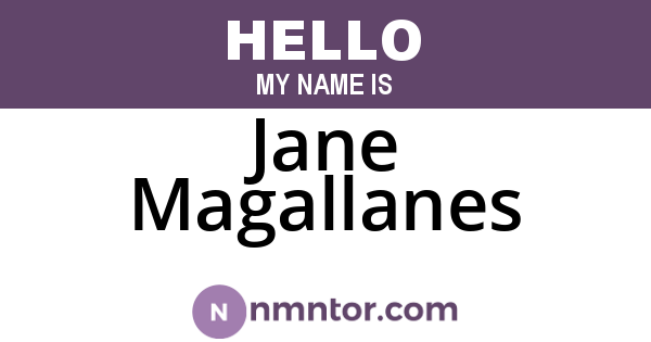 Jane Magallanes