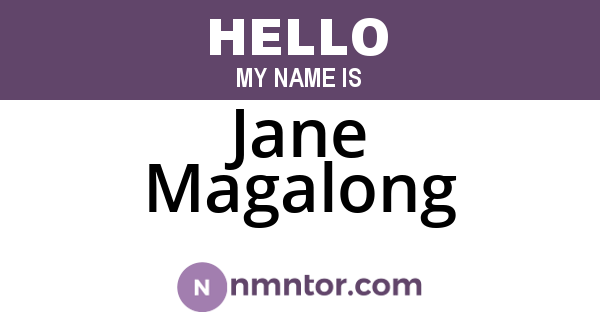 Jane Magalong