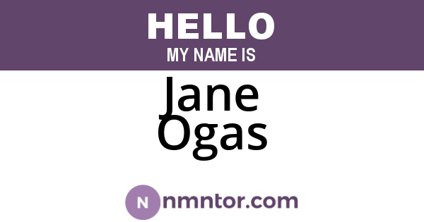 Jane Ogas