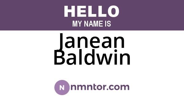 Janean Baldwin