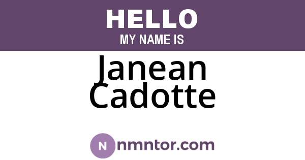 Janean Cadotte