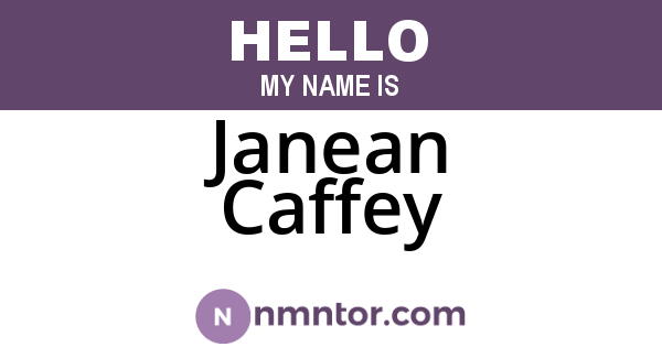 Janean Caffey