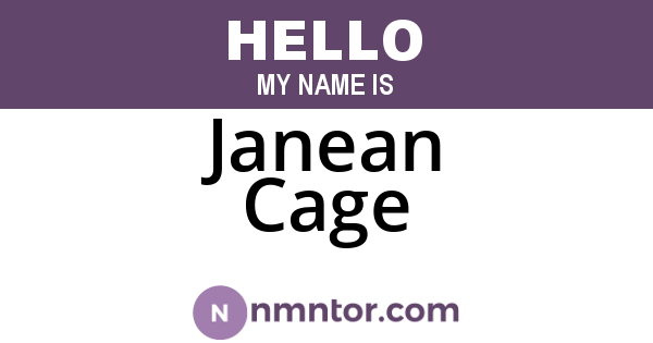 Janean Cage