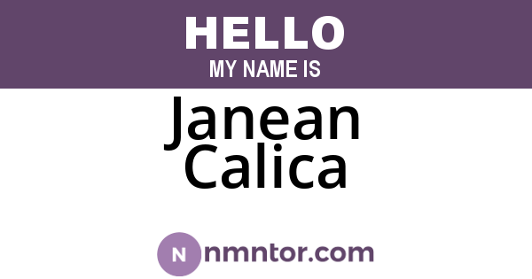 Janean Calica