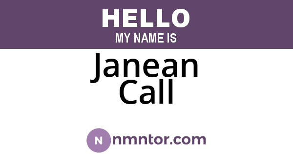 Janean Call