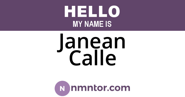 Janean Calle