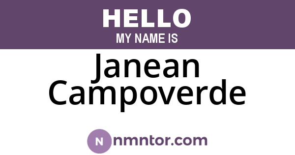Janean Campoverde