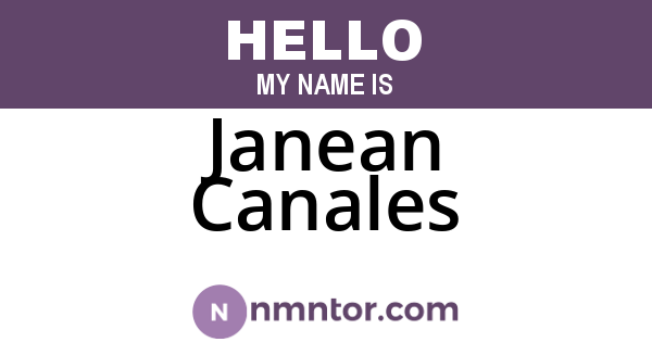 Janean Canales