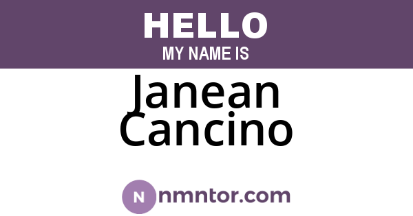 Janean Cancino