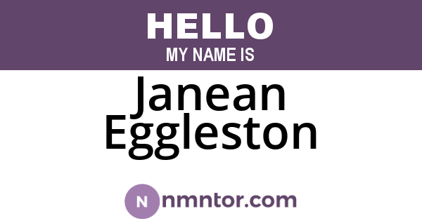Janean Eggleston