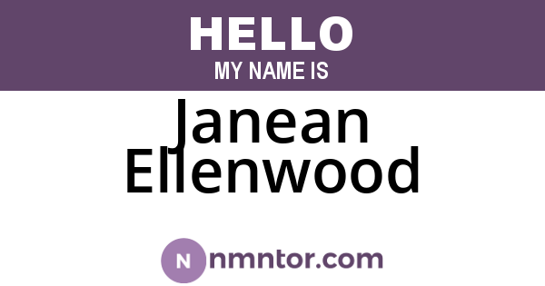 Janean Ellenwood