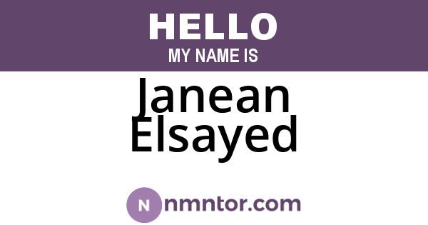 Janean Elsayed