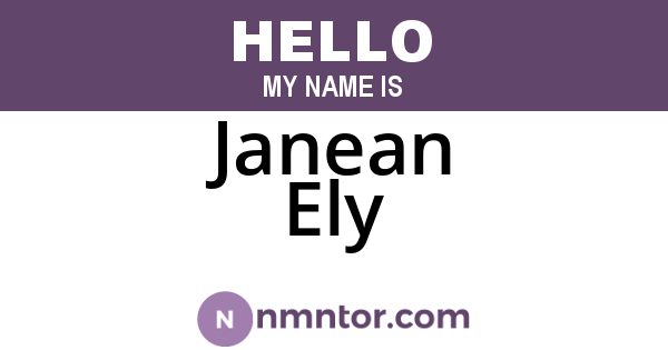Janean Ely