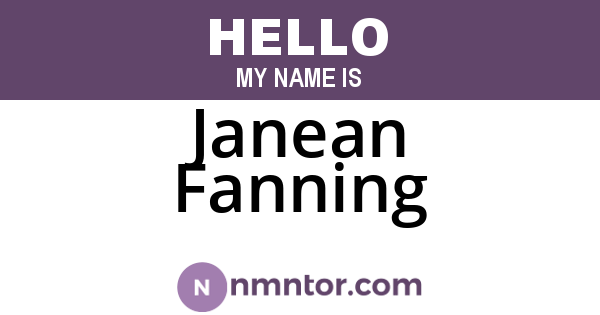 Janean Fanning