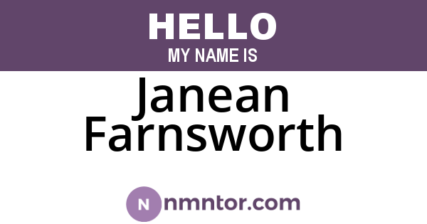 Janean Farnsworth