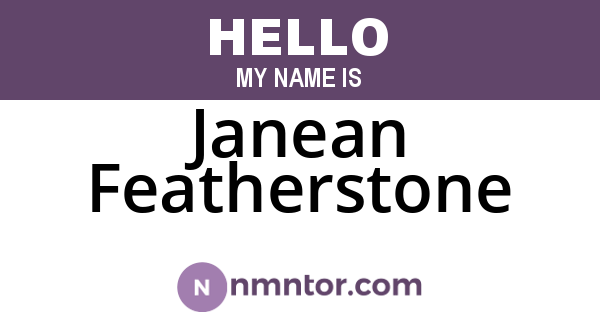 Janean Featherstone