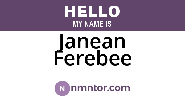 Janean Ferebee