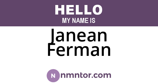 Janean Ferman
