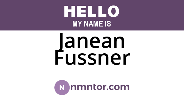 Janean Fussner