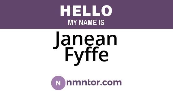 Janean Fyffe