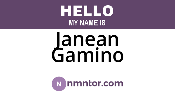 Janean Gamino
