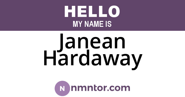 Janean Hardaway