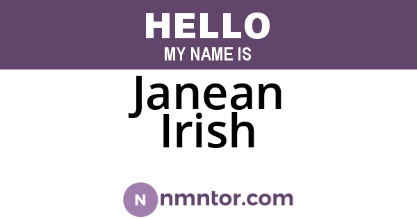 Janean Irish