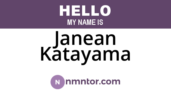 Janean Katayama