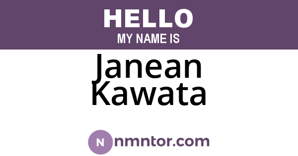 Janean Kawata
