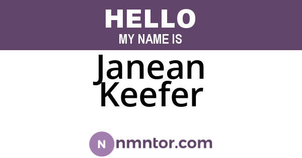 Janean Keefer