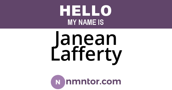 Janean Lafferty