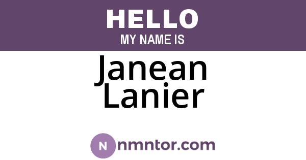 Janean Lanier