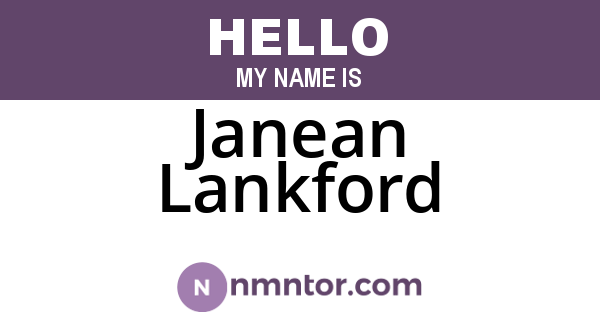 Janean Lankford