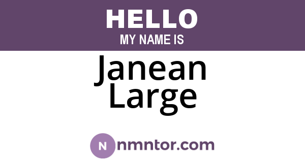 Janean Large