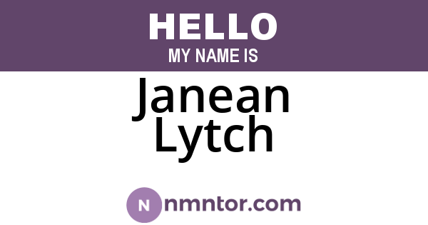 Janean Lytch