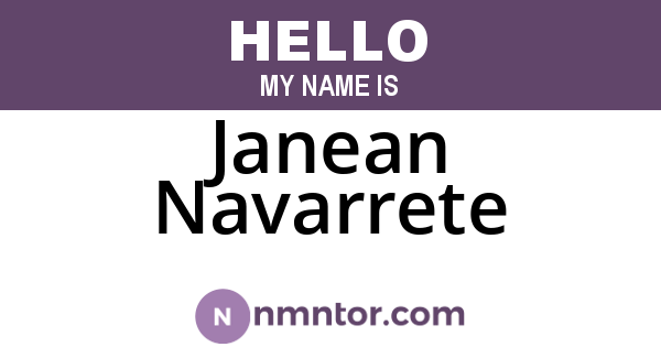 Janean Navarrete