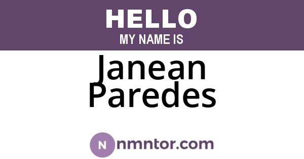 Janean Paredes
