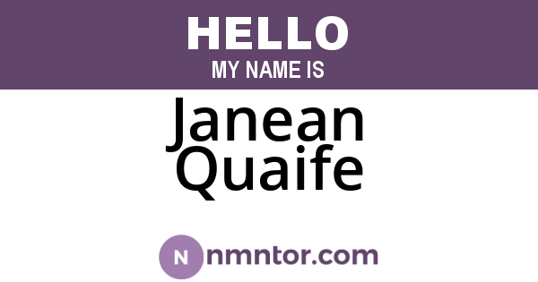 Janean Quaife