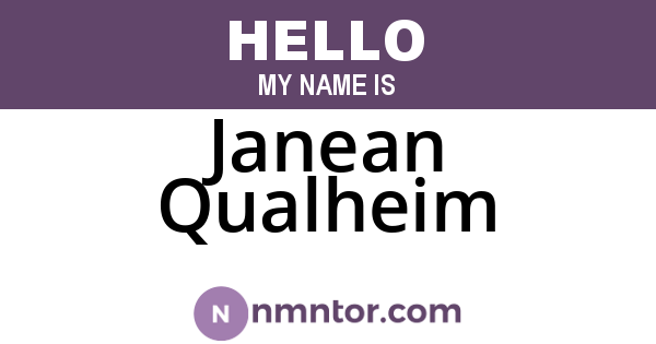 Janean Qualheim