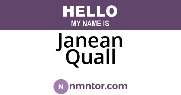 Janean Quall