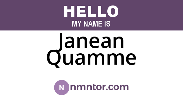 Janean Quamme