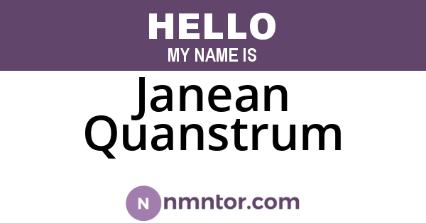 Janean Quanstrum