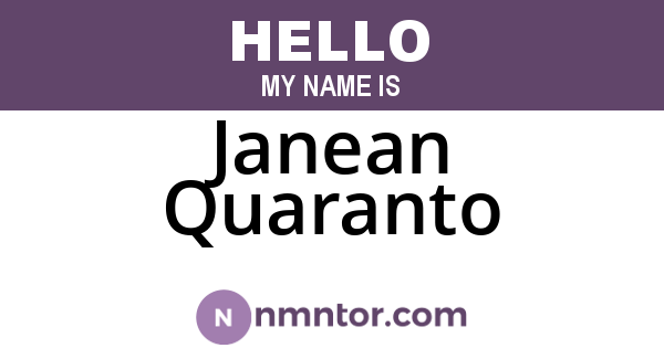 Janean Quaranto