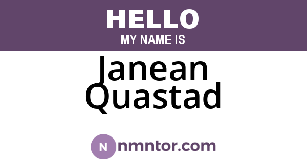 Janean Quastad
